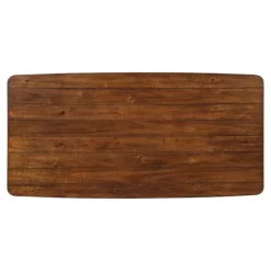 Kirkland's Home Dining Tables-Oak Wood And Metal Dining Table