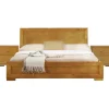 Kirkland's Home Beds & Headboards-Oak Wood King Platform Bed And 2-Nightstand Set