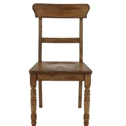 Kirkland's Home Dining Chairs-Oak Wood Ladder Back Dining Chairs, Set Of 2