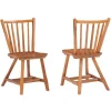 Kirkland's Home Dining Chairs-Oak Wood Spindle Back Dining Chairs, Set Of 2