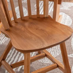 Kirkland's Home Dining Chairs-Oak Wood Spindle Back Dining Chairs, Set Of 2