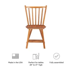 Kirkland's Home Dining Chairs-Oak Wood Spindle Back Dining Chairs, Set Of 2