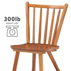 Kirkland's Home Dining Chairs-Oak Wood Spindle Back Dining Chairs, Set Of 2