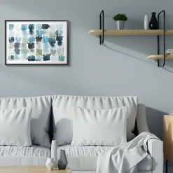 Kirkland's Home Framed Art-Ocean Inspired Abstract Tiles Framed Art Print