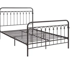 Kirkland's Home Beds & Headboards-Oil Rubbed Bronze Metal Platform Queen Bed