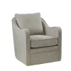 Kirkland's Home Accent Chairs-Olivia Oatmeal Swivel Accent Chair