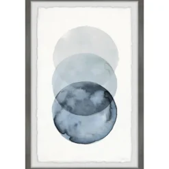 Kirkland's Home Framed Art-Ombre Overlapping Circles Giclee Framed Art Print