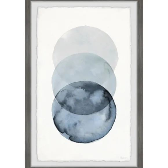Kirkland's Home Framed Art-Ombre Overlapping Circles Giclee Framed Art Print