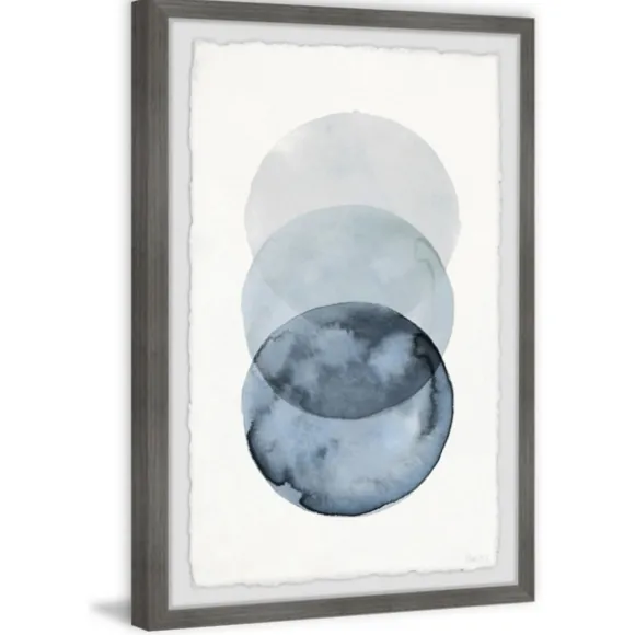 Kirkland's Home Framed Art-Ombre Overlapping Circles Giclee Framed Art Print