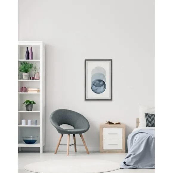 Kirkland's Home Framed Art-Ombre Overlapping Circles Giclee Framed Art Print