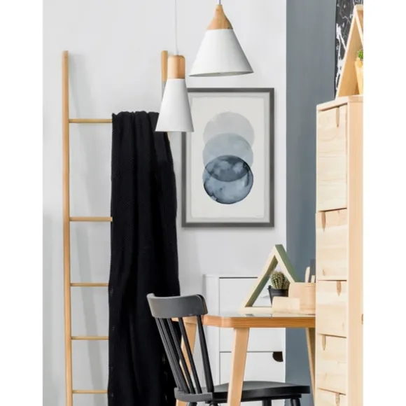 Kirkland's Home Framed Art-Ombre Overlapping Circles Giclee Framed Art Print