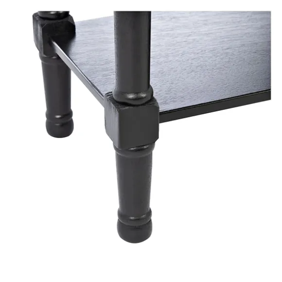 Kirkland's Home Console Tables-Onyx Raised Texture Diamond Console Table