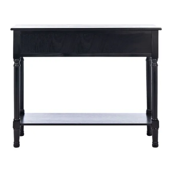 Kirkland's Home Console Tables-Onyx Raised Texture Diamond Console Table