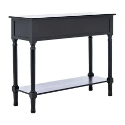 Kirkland's Home Console Tables-Onyx Raised Texture Diamond Console Table