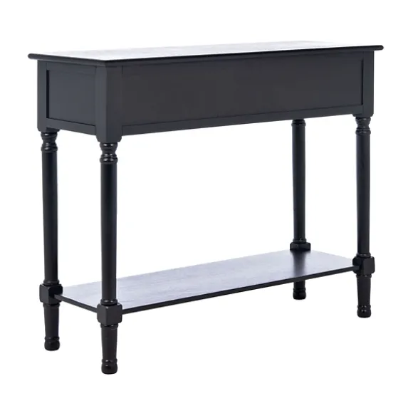 Kirkland's Home Console Tables-Onyx Raised Texture Diamond Console Table