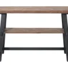 Kirkland's Home Console Tables-Open Pine Wood Sawhorse Console Table