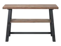 Kirkland's Home Console Tables-Open Pine Wood Sawhorse Console Table