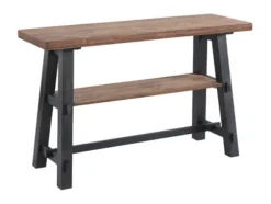 Kirkland's Home Console Tables-Open Pine Wood Sawhorse Console Table