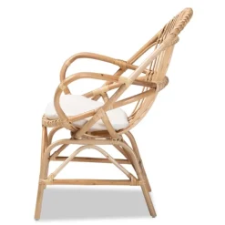 Kirkland's Home Accent Chairs-Open Woven Rattan Accent Chair