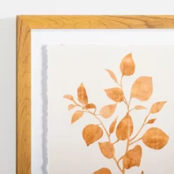 Kirkland's Home Framed Art-Orange Leaves Ii Deckled Framed Art Print