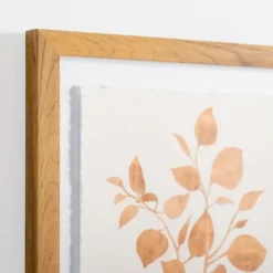 Kirkland's Home Framed Art-Orange Leaves Ii Deckled Framed Art Print