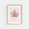 Kirkland's Home Framed Art-Orange Maple Leaf Framed Art Print