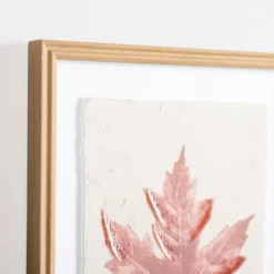 Kirkland's Home Framed Art-Orange Maple Leaf Framed Art Print