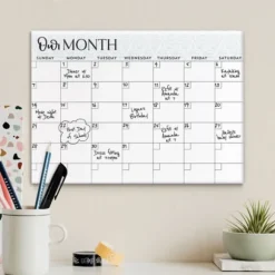 Kirkland's Home Wall Storage-Our Month Acrylic Dry Erase Board