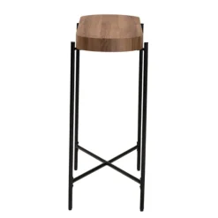 Kirkland's Home Console Tables-Oval Light Wood X Base Console Table