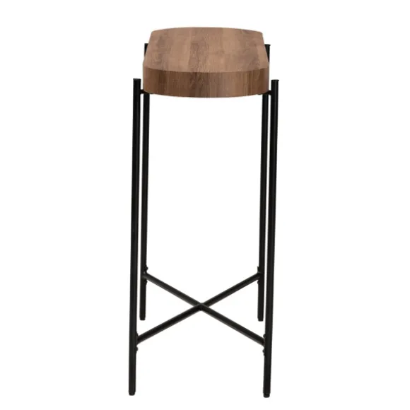 Kirkland's Home Console Tables-Oval Light Wood X Base Console Table