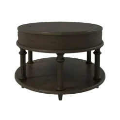 Kirkland's Home Coffee Tables-Oval Wood 2-Tier Coffee Table