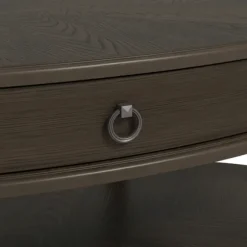 Kirkland's Home Coffee Tables-Oval Wood 2-Tier Coffee Table