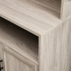 Kirkland's Home Bookshelves-Pale Wooden Willow Storage Bookcase