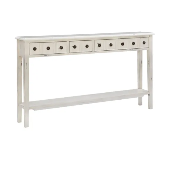 Kirkland's Home Console Tables-Paloma Cream 4-Drawer Console Table