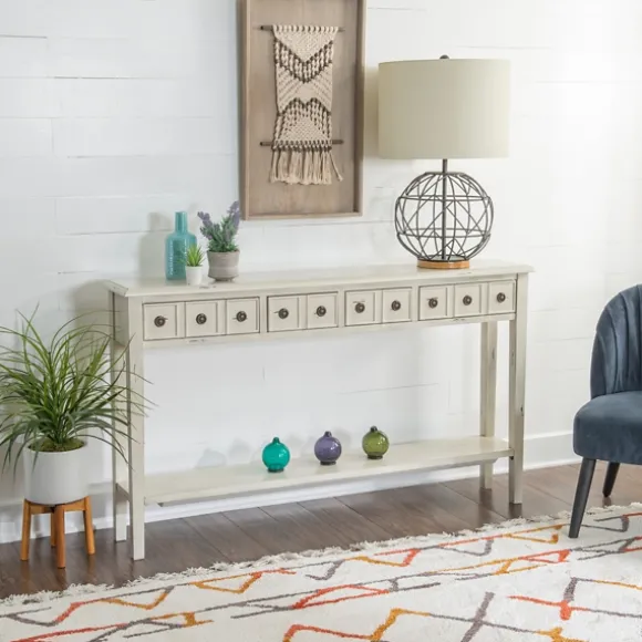 Kirkland's Home Console Tables-Paloma Cream 4-Drawer Console Table