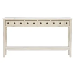 Kirkland's Home Console Tables-Paloma Cream 4-Drawer Console Table