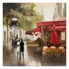 Kirkland's Home Canvas Art-Paris In The Rain Giclee Canvas Art Print