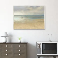 Kirkland's Home Canvas Art-Pastel Seascape Framed Canvas Art Print