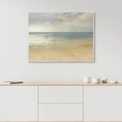 Kirkland's Home Canvas Art-Pastel Seascape Framed Canvas Art Print