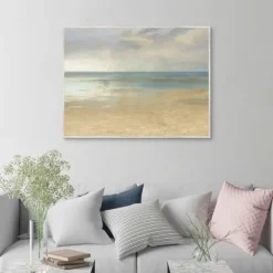 Kirkland's Home Canvas Art-Pastel Seascape Framed Canvas Art Print