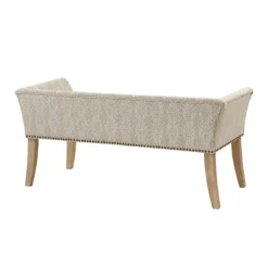 Kirkland's Home Benches & Ottomans-Patterned Short Wingback Upholstered Bench