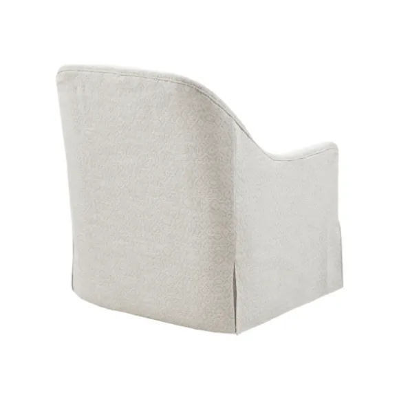 Kirkland's Home Accent Chairs-Patterned Upholstered Swivel Glider Chair