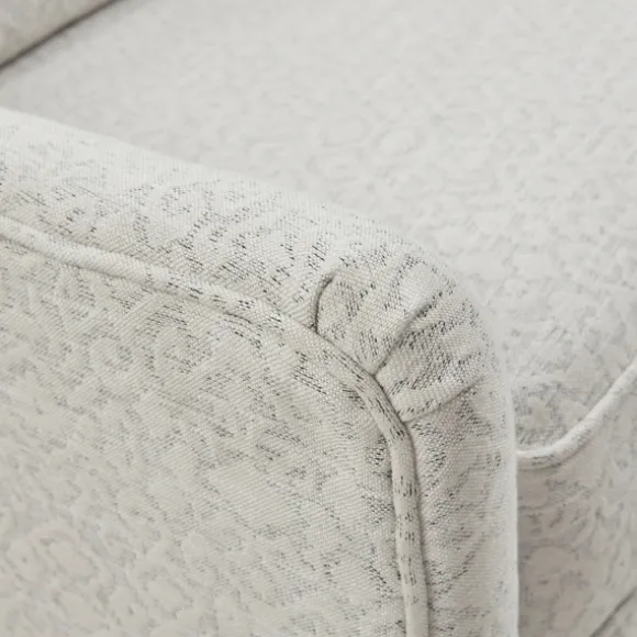 Kirkland's Home Accent Chairs-Patterned Upholstered Swivel Glider Chair