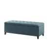 Kirkland's Home Benches & Ottomans-Peacock Button Tufted Storage Bench