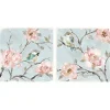 Kirkland's Home Canvas Art-Perched By Pinks Giclee Canvas Prints, Set Of 2