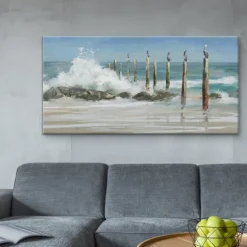 Kirkland's Home Canvas Art-Perched By The Sea Canvas Art Print