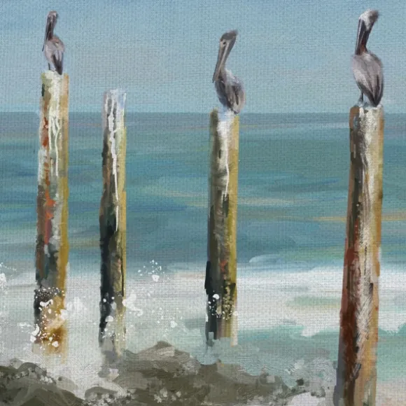 Kirkland's Home Canvas Art-Perched By The Sea Canvas Art Print