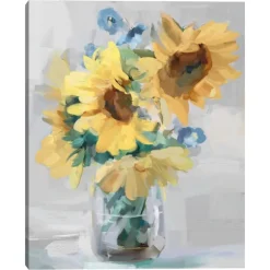 Kirkland's Home Canvas Art-Petite Fleurs Sunflower Ii Canvas Art Print, 16X20