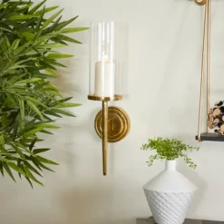 Kirkland's Home Sconces-Pierre Polished Stem Sconce