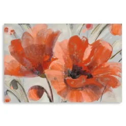 Kirkland's Home Canvas Art-Popping Poppies Canvas Art Print, 48X32 In.